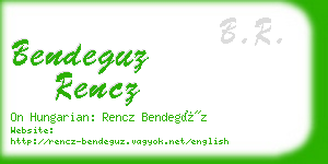 bendeguz rencz business card